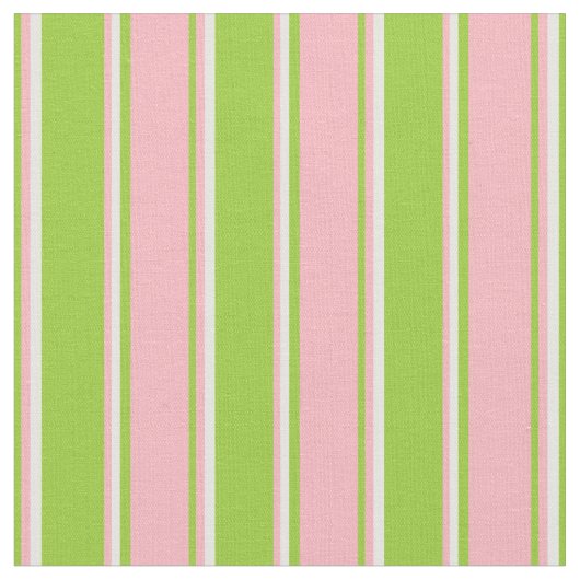 Tissu Grandes tons vert, rose clair et blanc (Fermer)