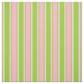 Tissu Grandes tons vert, rose clair et blanc (Échantillon)