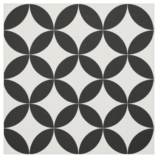 Tissu Grands cercles du milieu du siècle moderne répéter (Échantillon)