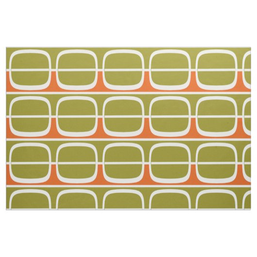Tissu Grands panneaux rétro blancs (Fat Quarter)