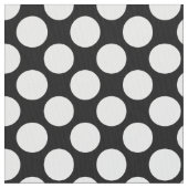Tissu Grands points rétro - blanc et noir (fermé)