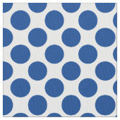 Tissu Grands points rétro - bleu cobalt et blanc (fermé)