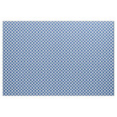 Tissu Grands points rétro - bleu cobalt et blanc (Yard)