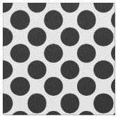 Tissu Grands points rétro - noir et blanc (fermé)