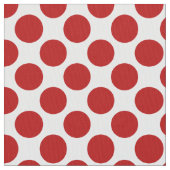Tissu Grands points rétro - rouge et blanc (fermé)