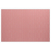 Tissu Grands points rétro - rouge et blanc (Yard)