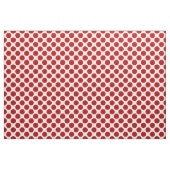 Tissu Grands points rétro - rouge et blanc (Fat Quarter)