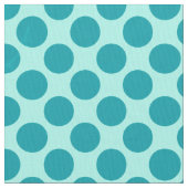 Tissu Grands rétros points - aqua et turquoise (fermé)