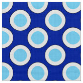 Tissu Grands rétros points, bleu de cobalt et blanc (Fermer)
