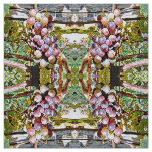 Tissu Grapes.Fruit vitrage.