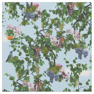 Tissu Grapevines d'Escalades avec des chèvres parfumées