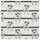 Tissu Graphique d'à l'os de pitbull (Échantillon)