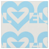 Tissu Graphique d'amour cool, Bleu (Fermer)