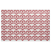 Tissu Graphique d'amour cool, Bourgogne (Fat Quarter)