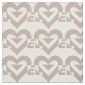 Tissu Graphique d'amour cool, gris (Échantillon)
