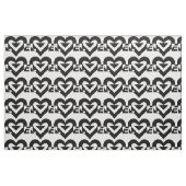 Tissu Graphique d'amour cool, noir (Fat Quarter)