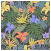 Tissu Graphique de fleur d'Aloha de Hawaii tropical (Fermer)