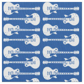 Tissu Graphique de guitares électriques en blanc (fermé)