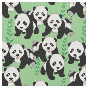 Tissu Graphisme des ours de panda