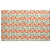 Tissu Graphisme floral orangé (Fat Quarter)