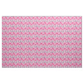 Tissu Graphisme floral rose pavot (Yard)