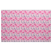 Tissu Graphisme floral rose pavot (Fat Quarter)