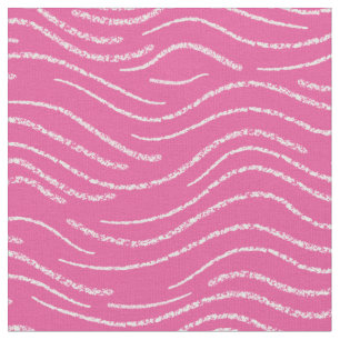 Tissu Gravure à rayures blanches et roses Whimsical