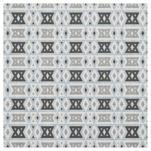 Tissu Gray Blue Black Eclectique Ethique (Échantillon)