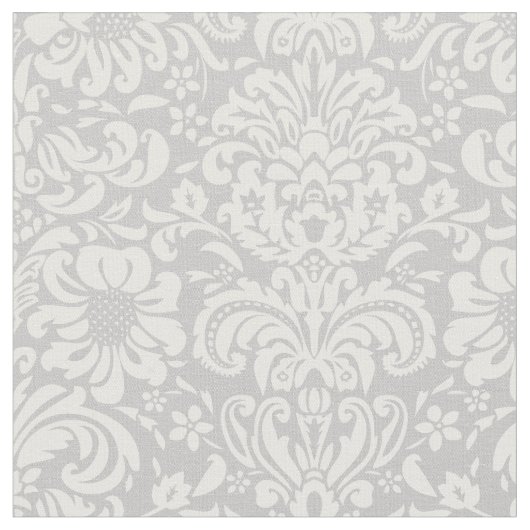 Tissu Gray Floral Damask (Fermer)