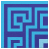 Tissu Grec Mander - Clé grecque - Nuances de bleu (Fermer)