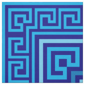 Tissu Grec Mander - Clé grecque - Nuances de bleu (Échantillon)