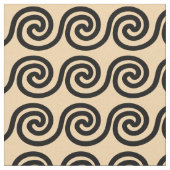 Tissu Grec Meander Key Waves Motif Brown (Fermer)
