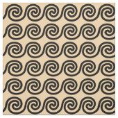 Tissu Grec Meander Key Waves Motif Brown (Échantillon)