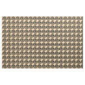 Tissu Grec Meander Key Waves Motif Brown (Fat Quarter)