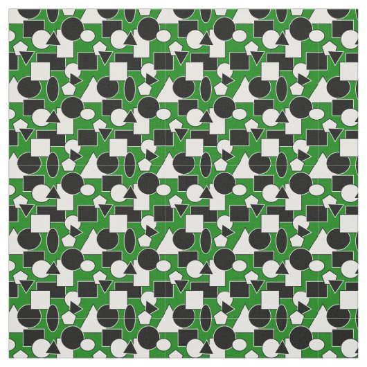 Tissu Green Bauhaus Collage (Échantillon)