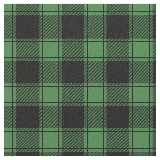 Tissu Green & Black Buffalo Plaid (Fermer)