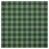Tissu Green & Black Gingham Plaid (Échantillon)