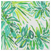 Tissu GREEN CANOPY Tropical Jungle Feuille Motif (fermé)