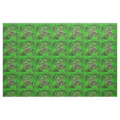 Tissu Green Lawn Bowles Design de Noël, (Fat Quarter)