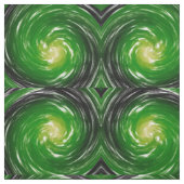 Tissu Green Twist Art Abstrait (Échantillon)