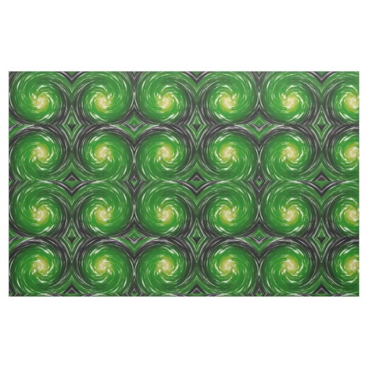 Tissu Green Twist Art Abstrait (Fat Quarter)