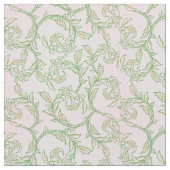 Tissu Green Vine Pattern Decorative Textile Fabric (fermé)