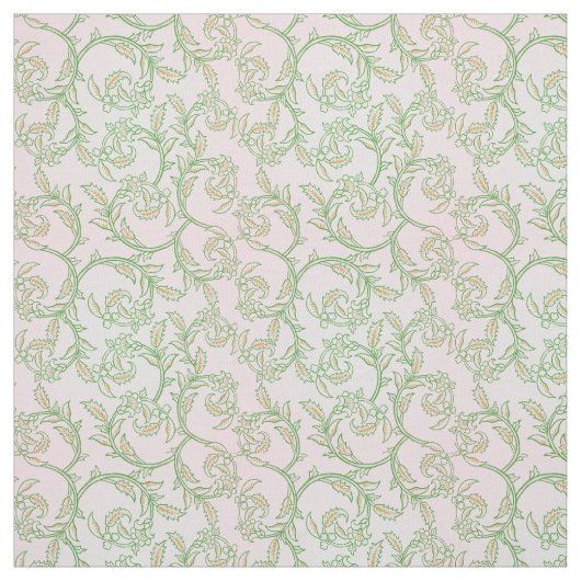 Tissu Green Vine Pattern Decorative Textile Fabric (Échantillon)