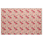 Tissu grenade rétro feuille botanique (Fat Quarter)