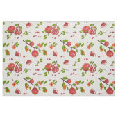 Tissu Grenade sur lin blanc ou polyester (Fat Quarter)