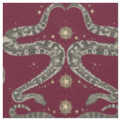 tissu grenat de serpents célestes (Fermer)