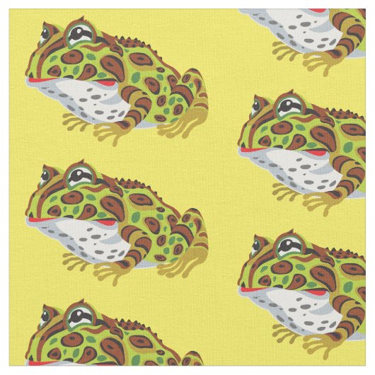 Tissu grenouille à cornes (Fermer)