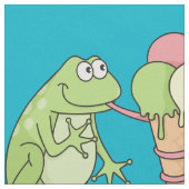 Tissu Grenouille à crème glacée (Fermer)