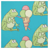Tissu Grenouille à crème glacée (Échantillon)