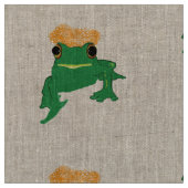 Tissu Grenouille avec des cheveux (Fermer)